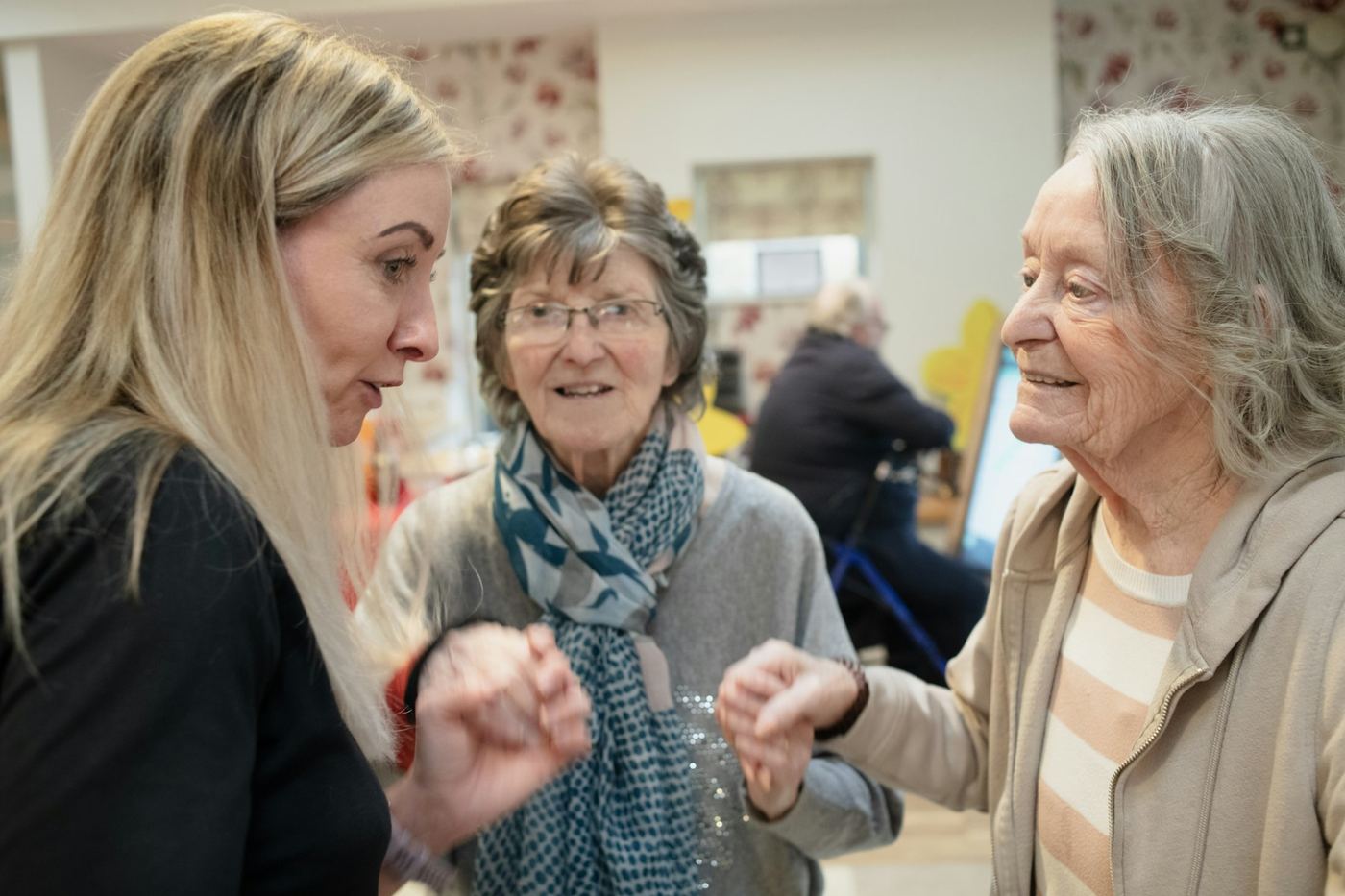 A senior living team moment